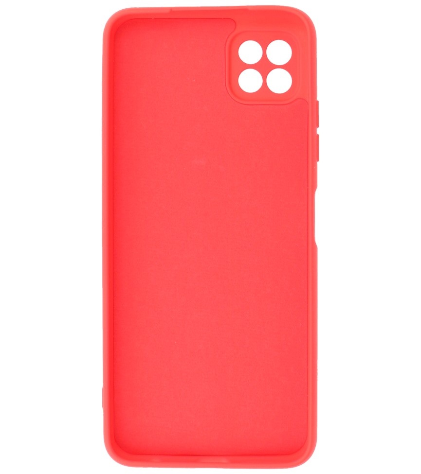 Carcasa de TPU de color de moda de 2.0 mm de espesor para Samsung Galaxy A22 5G Rojo