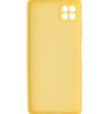 Carcasa de TPU de color de moda de 2.0 mm de espesor para Samsung Galaxy A22 5G Amarillo