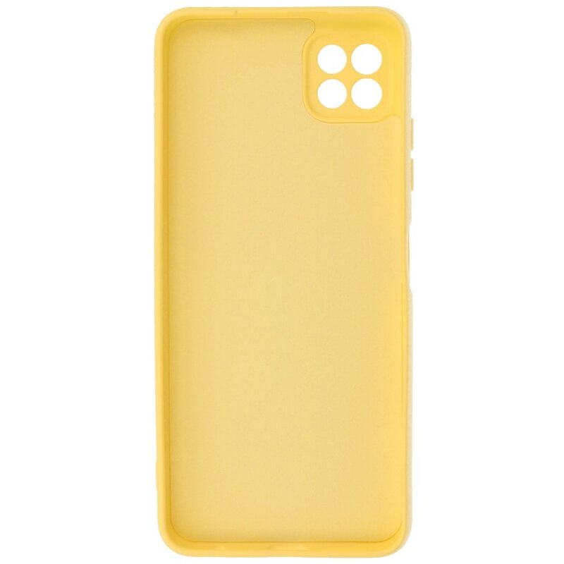 2,0 mm tyk mode farve TPU taske til Samsung Galaxy A22 5G gul