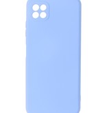 Funda de TPU de color de moda de 2.0 mm de espesor para Samsung Galaxy A22 5G Púrpura