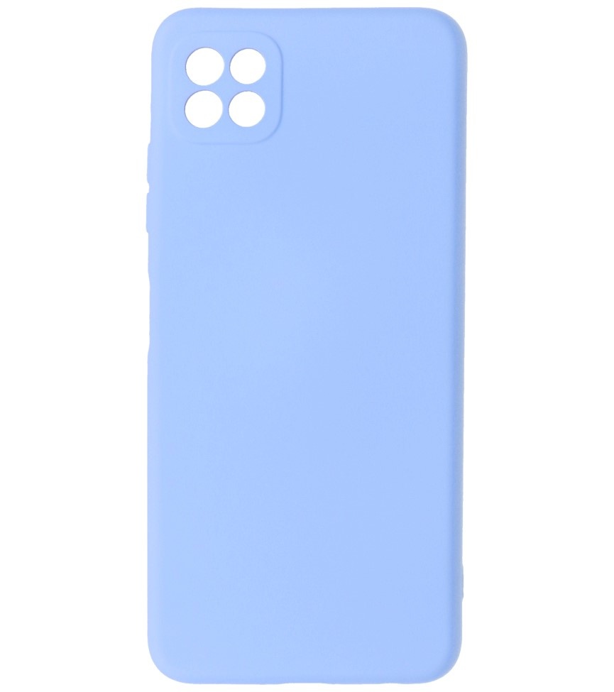 Funda de TPU de color de moda de 2.0 mm de espesor para Samsung Galaxy A22 5G Púrpura