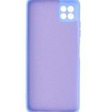 Custodia in TPU color moda spessa 2,0 mm per Samsung Galaxy A22 5G viola