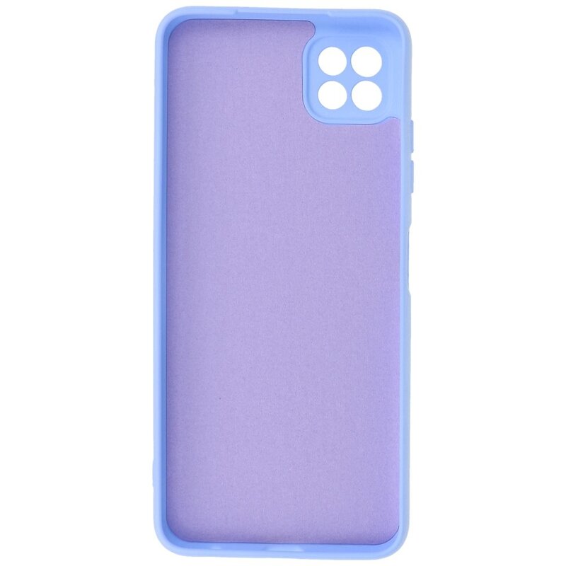 Funda de TPU de color de moda de 2.0 mm de espesor para Samsung Galaxy A22 5G Púrpura