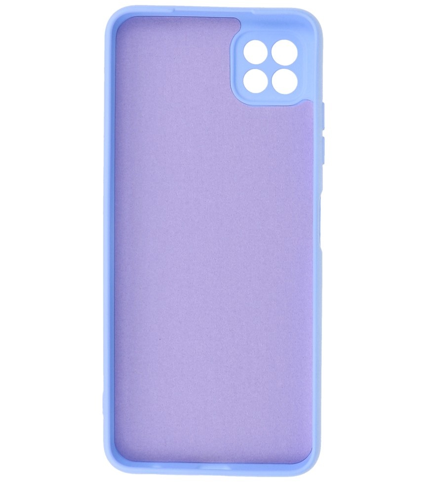 Funda de TPU de color de moda de 2.0 mm de espesor para Samsung Galaxy A22 5G Púrpura