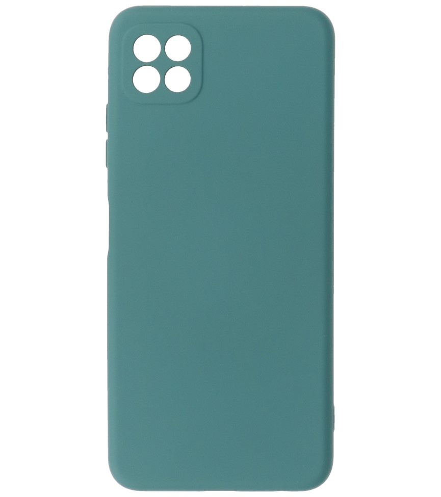 Étui en TPU couleur mode 2,0 mm d'épaisseur pour Samsung Galaxy A22 5G vert foncé