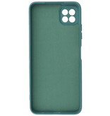 Custodia in TPU color moda spessa 2,0 mm per Samsung Galaxy A22 5G verde scuro