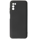 Étui en TPU couleur mode de 2,0 mm d'épaisseur pour Samsung Galaxy A03s noir