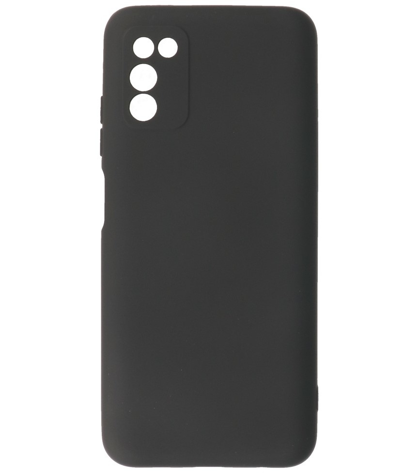 2,0 mm tyk mode farve TPU taske til Samsung Galaxy A03s sort