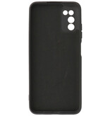 Étui en TPU couleur mode de 2,0 mm d'épaisseur pour Samsung Galaxy A03s noir