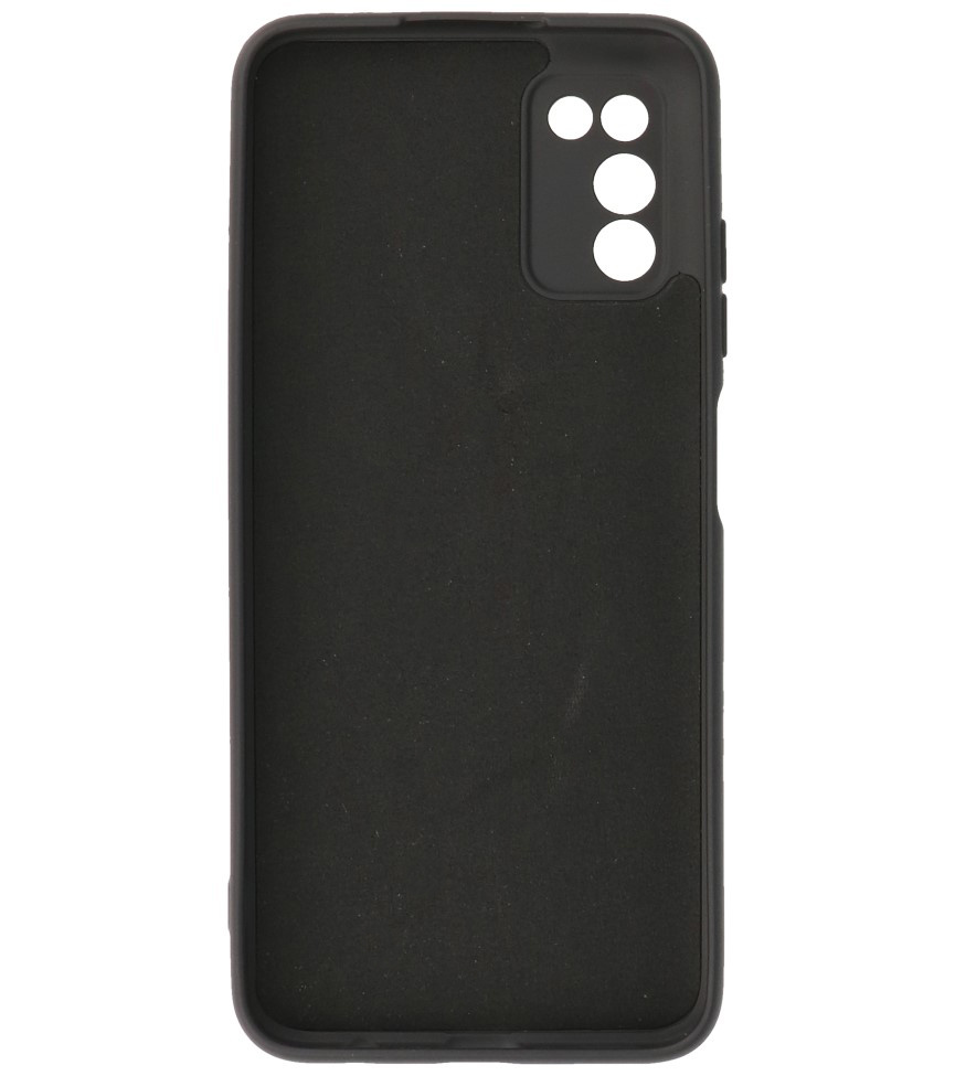 2.0mm Dikke Fashion Color TPU Hoesje voor Samsung Galaxy A03s Zwart
