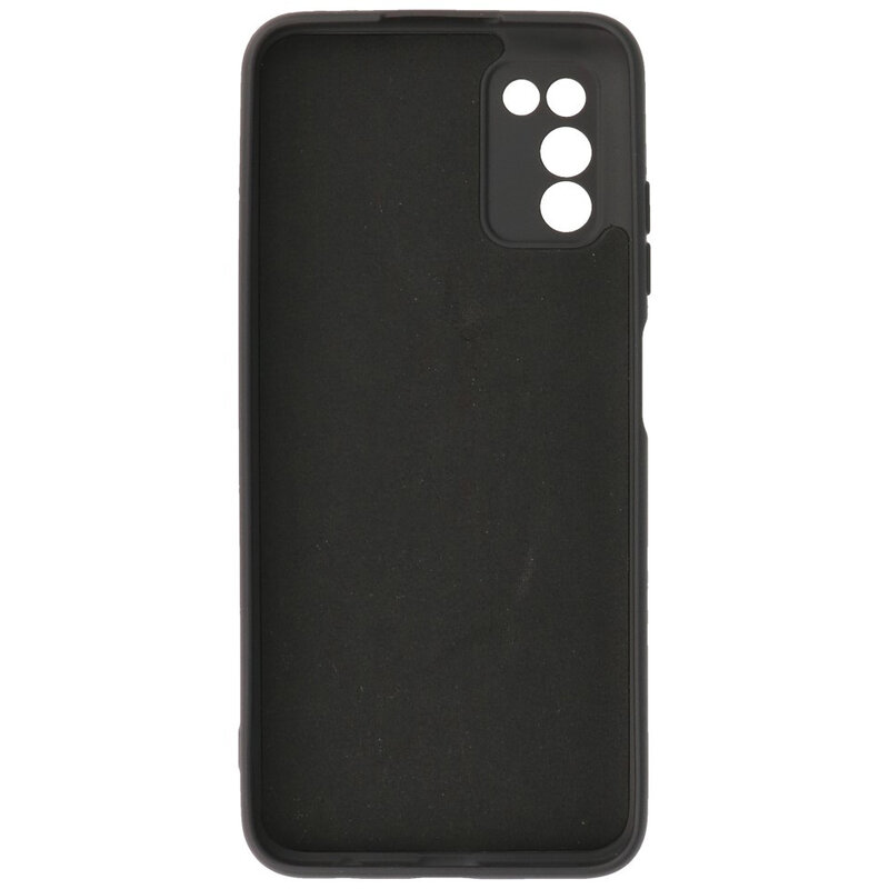Étui en TPU couleur mode de 2,0 mm d'épaisseur pour Samsung Galaxy A03s noir
