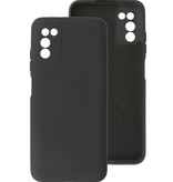 Estuche de TPU de color de moda de 2.0 mm de espesor para Samsung Galaxy A03s Negro