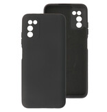Étui en TPU couleur mode de 2,0 mm d'épaisseur pour Samsung Galaxy A03s noir