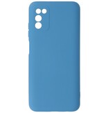 2,0 mm tyk mode farve TPU taske til Samsung Galaxy A03s Navy
