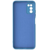 2,0 mm tyk mode farve TPU taske til Samsung Galaxy A03s Navy