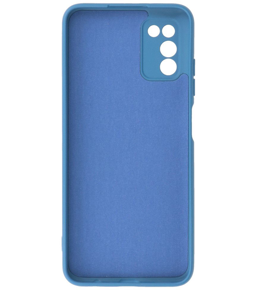 2.0mm Dikke Fashion Color TPU Hoesje voor Samsung Galaxy A03s Navy