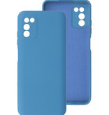 2,0 mm tyk mode farve TPU taske til Samsung Galaxy A03s Navy