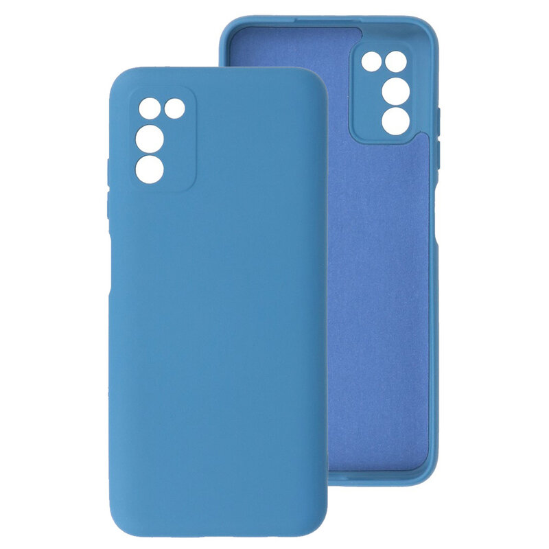 Carcasa de TPU de color de moda de 2.0 mm de grosor para Samsung Galaxy A03s Navy