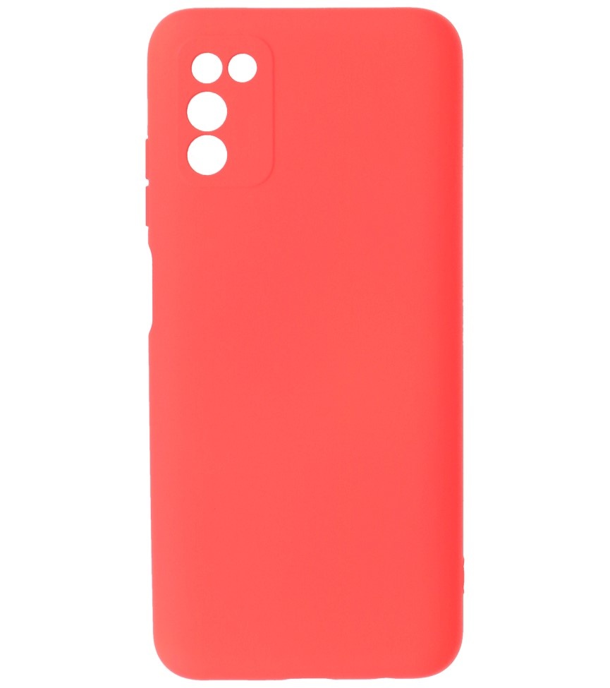 2.0mm Dikke Fashion Color TPU Hoesje voor Samsung Galaxy A03s Rood