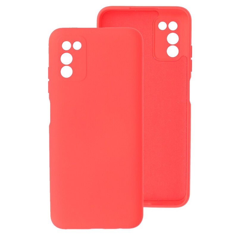 Étui en TPU couleur mode 2,0 mm d'épaisseur pour Samsung Galaxy A03s rouge