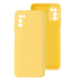 2,0 mm tyk mode farve TPU taske til Samsung Galaxy A03s gul