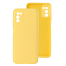 Carcasa De TPU De Color De Moda Gruesa De 2.0mm Para Samsung Galaxy A03s Amarillo