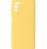 2.0mm Thick Fashion Color TPU Case for Samsung Galaxy A03s Yellow