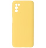 2,0 mm tyk mode farve TPU taske til Samsung Galaxy A03s gul