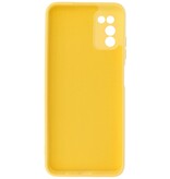 2.0mm Thick Fashion Color TPU Case for Samsung Galaxy A03s Yellow