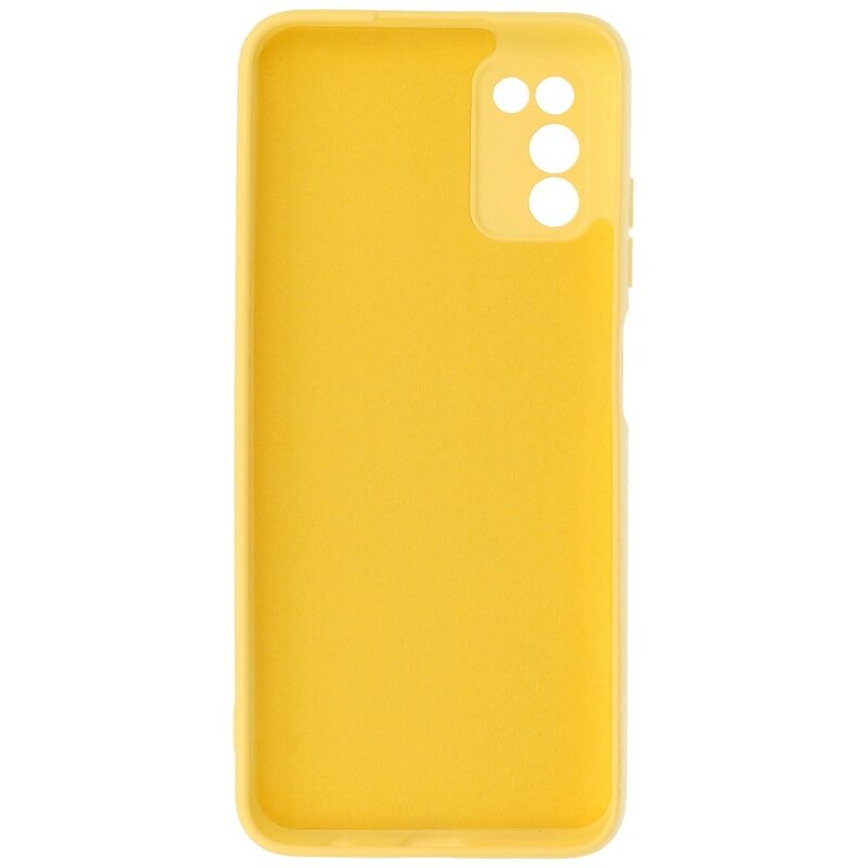 Carcasa de TPU de color de moda de 2.0 mm de espesor para Samsung Galaxy A03s Amarillo