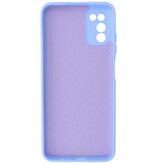 Étui en TPU couleur mode 2,0 mm d'épaisseur pour Samsung Galaxy A03s violet