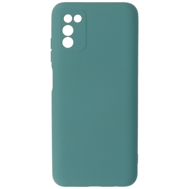 2,0 mm tyk mode farve TPU taske til Samsung Galaxy A03s mørkegrøn