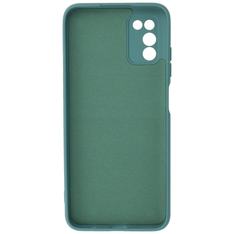 2.0mm Thick Fashion Color TPU Case for Samsung Galaxy A03s Dark Green