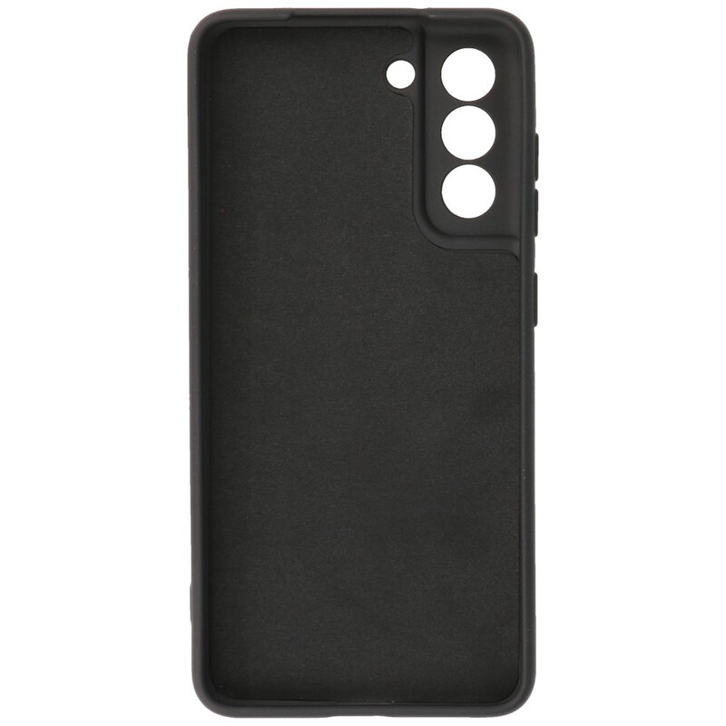 2,0 mm tyk mode farve TPU taske til Samsung Galaxy S21 FE sort