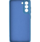 2.0mm Dikke Fashion Color TPU Hoesje voor Samsung Galaxy S21 FE Navy