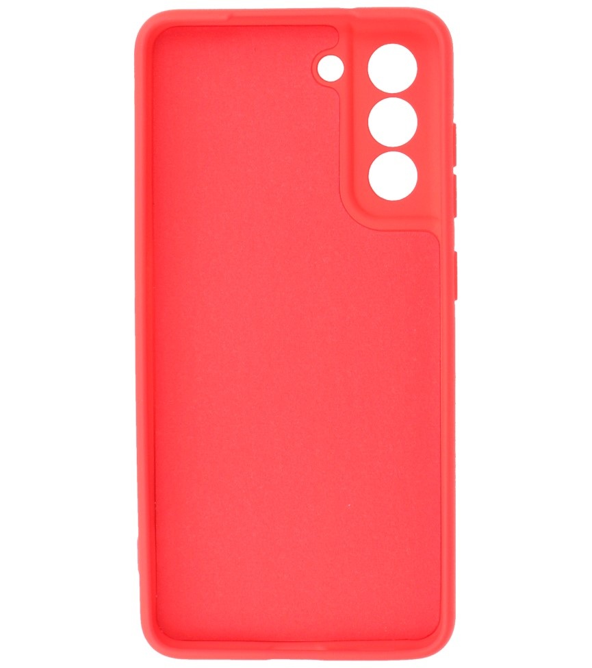 2.0mm Dikke Fashion Color TPU Hoesje voor Samsung Galaxy S21 FE Rood