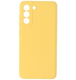 2,0 mm tyk mode farve TPU taske til Samsung Galaxy S21 FE gul