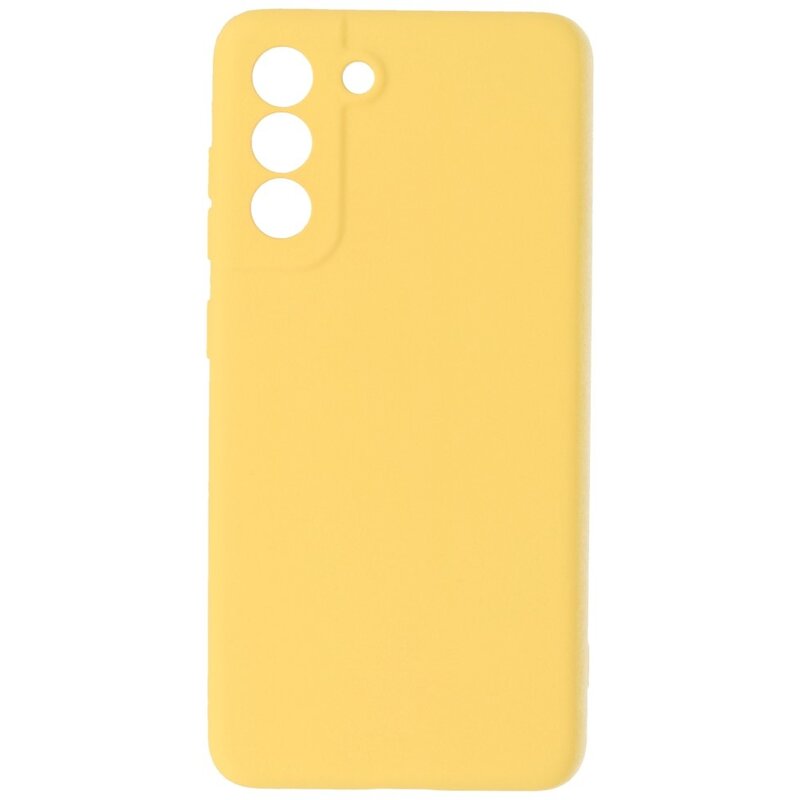 2,0 mm tyk mode farve TPU taske til Samsung Galaxy S21 FE gul