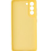 2.0mm Dikke Fashion Color TPU Hoesje voor Samsung Galaxy S21 FE Geel