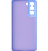 2.0mm Dikke Fashion Color TPU Hoesje voor Samsung Galaxy S21 FE Paars