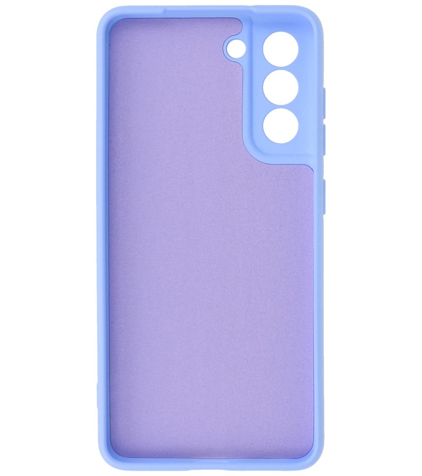 2.0mm Dikke Fashion Color TPU Hoesje voor Samsung Galaxy S21 FE Paars