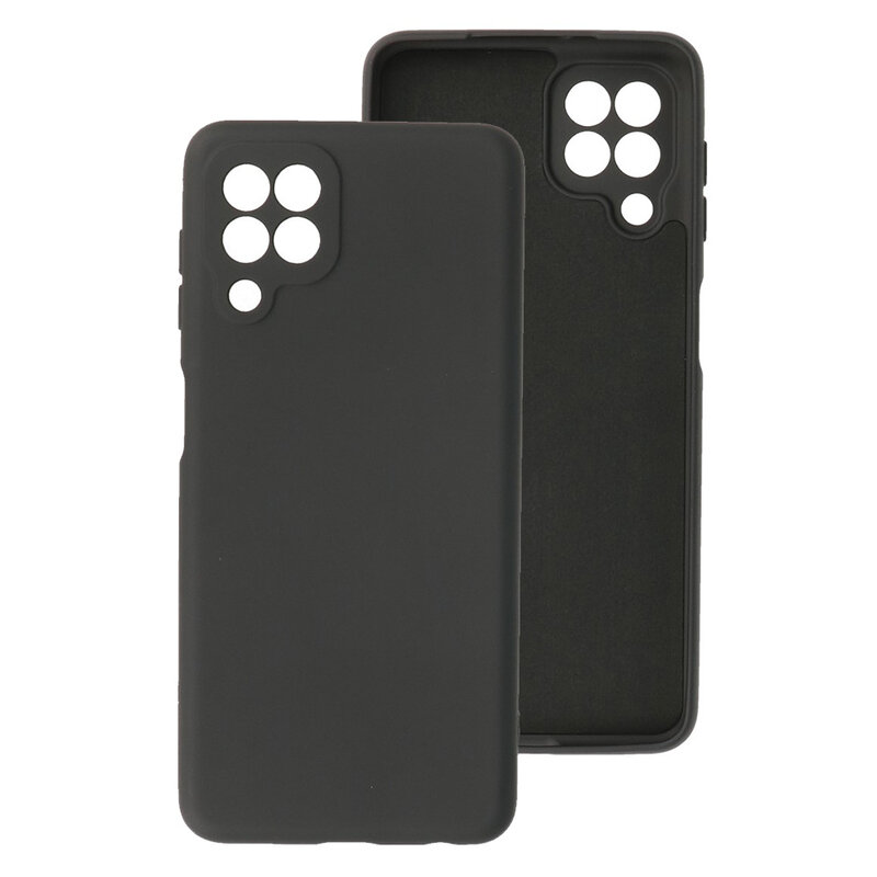 2,0 mm tyk modefarve TPU -etui til Samsung Galaxy A22 4G Sort