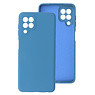Carcasa de TPU de color de moda de 2.0 mm de grosor para Samsung Galaxy A22 4G Azul marino