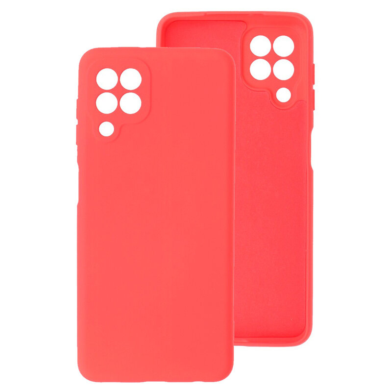 Custodia in TPU color moda spessa 2,0 mm per Samsung Galaxy A22 4G rossa