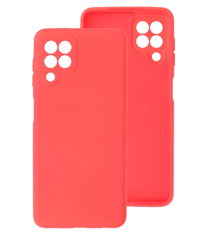 Estuche de TPU de color de moda de 2.0 mm de espesor para Samsung Galaxy A22 4G Rojo