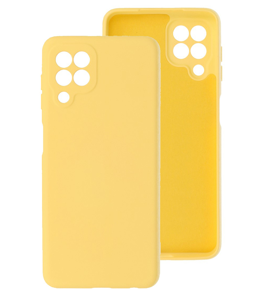 Custodia in TPU color moda spessa 2,0 mm per Samsung Galaxy A22 4G giallo