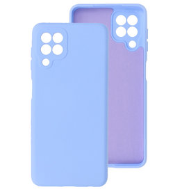 Carcasa De TPU De Color De Moda Gruesa De 2.0mm Para Samsung Galaxy A22 4G Púrpura