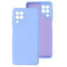 Carcasa De TPU De Color De Moda Gruesa De 2.0mm Para Samsung Galaxy A22 4G Púrpura