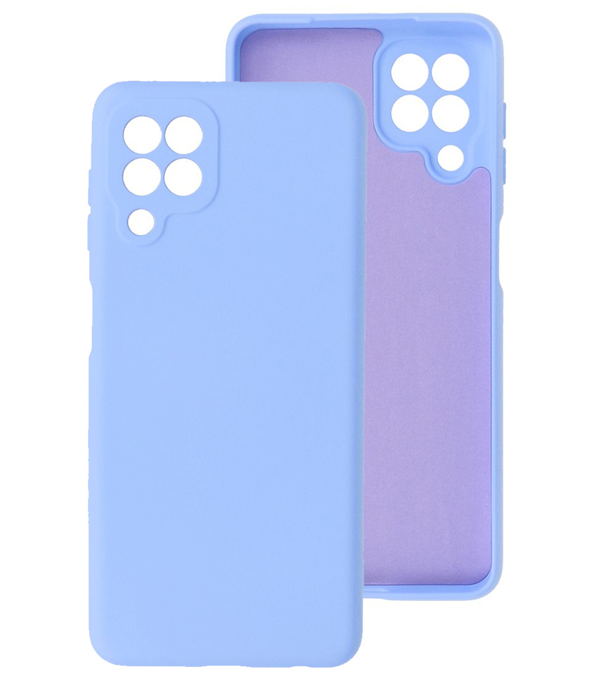 Estuche de TPU de color de moda de 2.0 mm de espesor para Samsung Galaxy A22 4G Púrpura