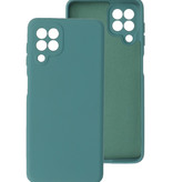 2,0 mm tyk mode farve TPU taske til Samsung Galaxy A22 4G mørkegrøn